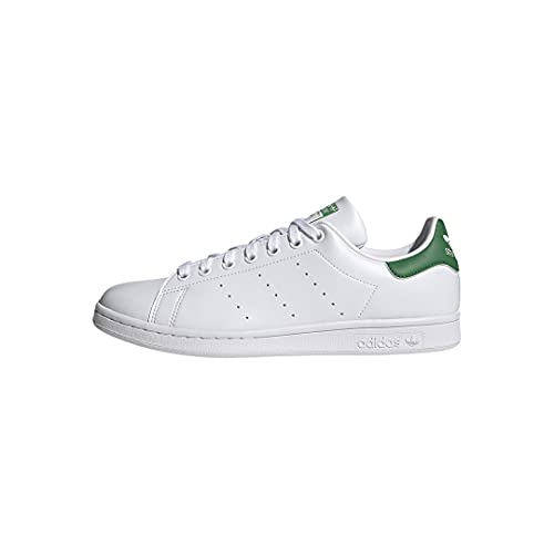Adidas ORIGINALS Stan Smith Tenis para Hombre, Blanco/Blanco/Verde, 9.5 US