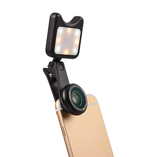 Fash Lady Apexel APL-3663FL Luz de Relleno LED Universal Lente Macro Gran Angular de Selfie para Tableta de Telã©Fono Mã³Vil
