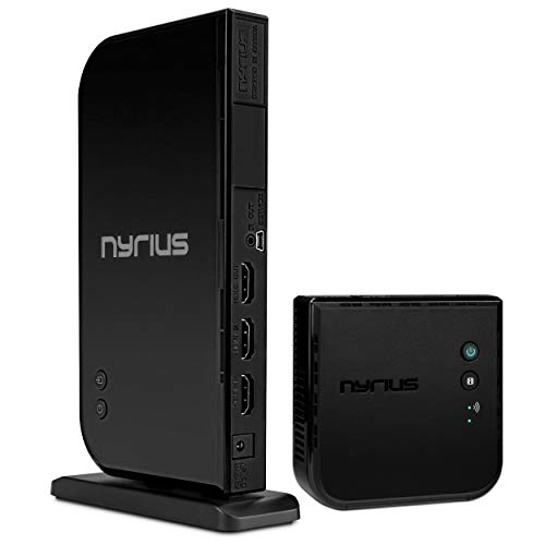 Nyrius ARIES Home + Transmisor y receptor de entrada HDMI inalámbrico 2x video HD 1080p 3D y audio digital