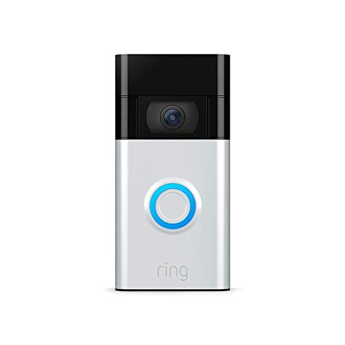 Ring Video Doorbell con Video HD, alertas activadas con sensor de movimiento y fácil instalación – Plateado