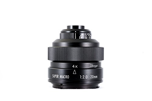 MITAKON Zhongyi 20 mm F/2.0 4,5 x Super Macro Lente Manual, Canon EF Mount, 20mm-EF