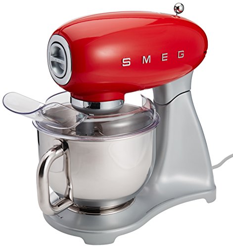 Smeg SMF01RDUS Batidora-robot de cocina, color Rojo