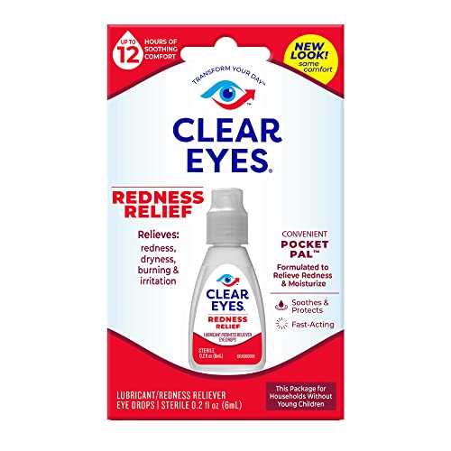 Clear Eyes Redness Relief Handy Pocket Pal, 0.2 Fluid Ounce