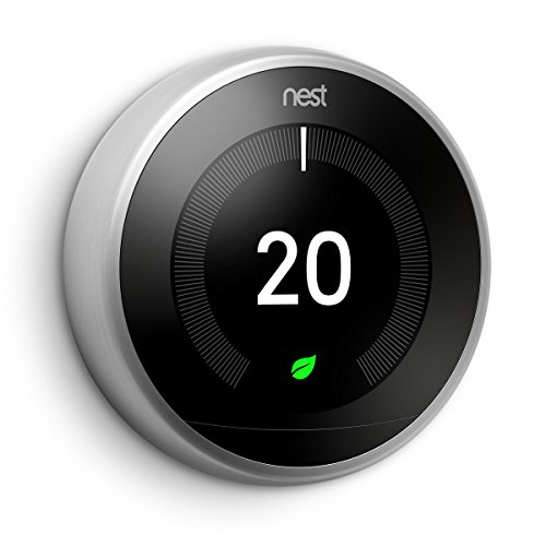 Google Nest Learning Thermostat. Plateado