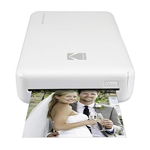 Kodak Mini 2 HD Wireless Portable Mobile Instant Photo Printer, Print Social Media Photos, Premium Quality Full Color Prints – Compatible w/iOS & Android Devices (White)
