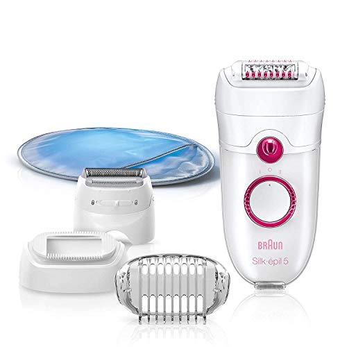Braun Silk-épil 5 Power 5280 Women's Epilator, Electric Hair Removal, with High Frequency Massage Roller (Packaging May Vary)
