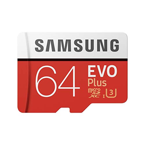 Samsung Tarjeta de memoria Evo Plus 64 GB MicroSDXC con adaptador, (MB-MC64GA/EU)