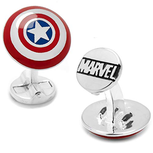 Marvel Avengers Mancuernillas Escudo del CapItan America C/ Caja de Regalo