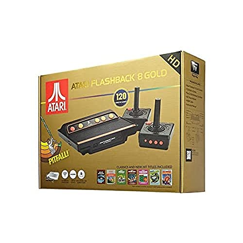Atari Classic Game Console Flashback 8, Gold Edition (120 Games)
