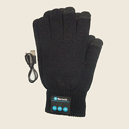 Savage Bluetooth Gear Wireless Smartphone Enabled Gloves with Easy Connect Smartphone Technology Black