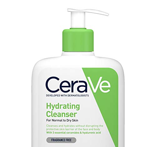 CeraVe Limpiadora Hidratante |237ml| Limpiador facial diario para piel seca | Libre de fragancia