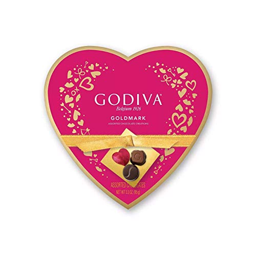 Godiva Goldmark Surtido Chocolate Creations Heart - Caja de chocolate Diseño Corazón. 95g