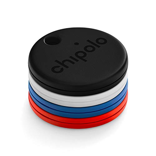 Chipolo One (2020) - 4 Pack - Localizador de Llaves, rastreador Bluetooth para Llaves, buscador de Objetos. Gratuitas Funciones Premium. Compatible con iOS y Android (Multi Colors)
