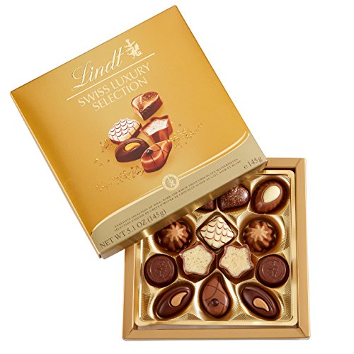 Lindt Swiss Luxury Selection - Caja de chocolate, color café