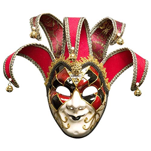 SUPVOX máscara de bufón máscara de Disfraces Veneciana Carnaval máscara de Carnaval máscara de Disfraces de Navidad de Halloween máscara de Disfraces