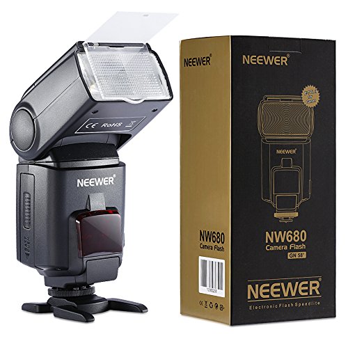 Neewer NW680/TT680 - Flash de Cámara Speedlite, HSS E-TTL para Canon 5D Mark 2 6D 7D 70D 60D 50Dt3I T2I y Otras Cámaras DSLR Canon , Negro