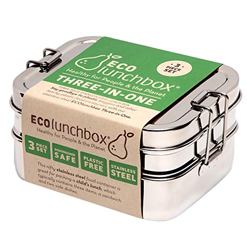 ECOlunchbox - Juego de recipientes de acero inoxidable para alimentos