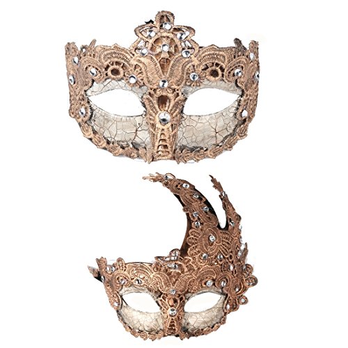 2 máscaras venecianas para fiestas de graduación, disfraces, accesorio de fiesta