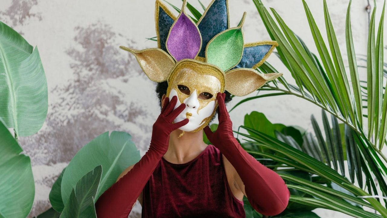 Pareja máscara veneciana máscara de mascarada mujer encaje máscara veneciana  para mujer hombre fiesta de disfraces Rojo Verde Cocina, Decoración y Otros